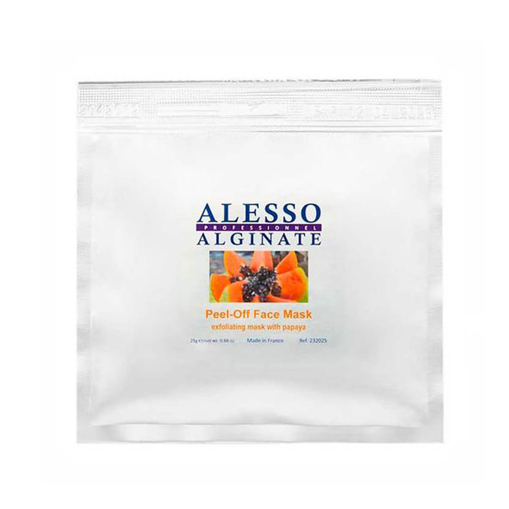 Маска альгінатна відокремлювальна з папайєю Exfoliating Mask Papaya Alesso, 25 гр