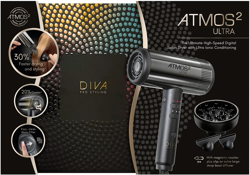Фен для волосся ATMOS 2 ULTRA DIVA на beauty-prof.com Фото 4 Фен для волосся ATMOS 2 ULTRA DIVA Фото 4