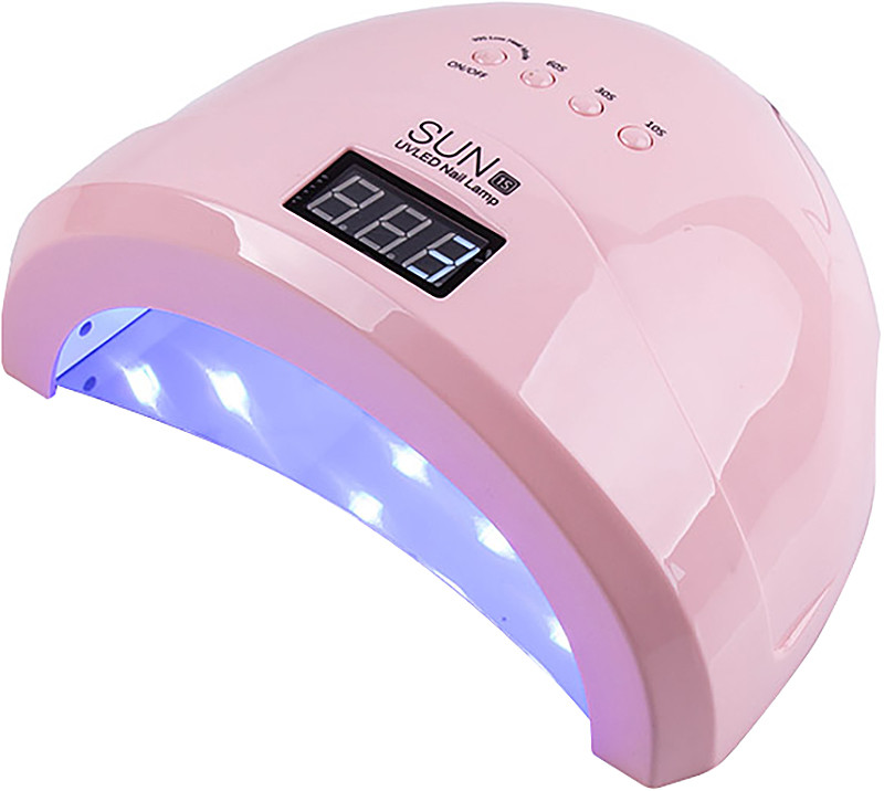 LED/UV Лампа SUN 1S гибридная (с дисплеем) розовая 48 Вт 