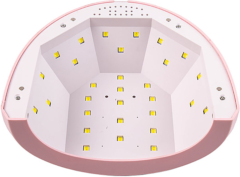 LED/UV Лампа SUN 1S гибридная (с дисплеем) розовая 48 Вт  Фото 3 