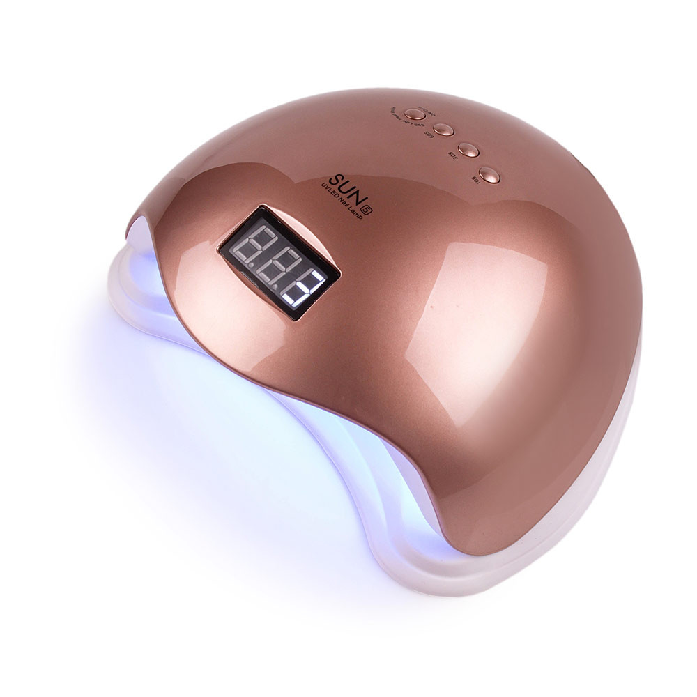 LED/UV Лампа SUN-5 гибридная (с дисплеем) ROSE BRONZ 48 Вт  Фото 3 