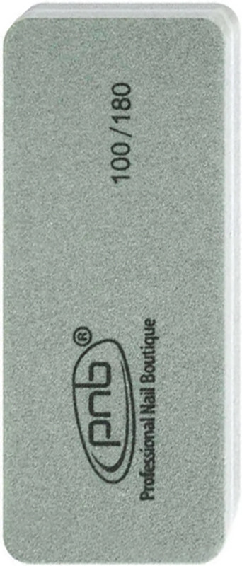 Міні-бафф для нігтів прямокутний 100/180 Mini buffer Gray Rectangular PNB