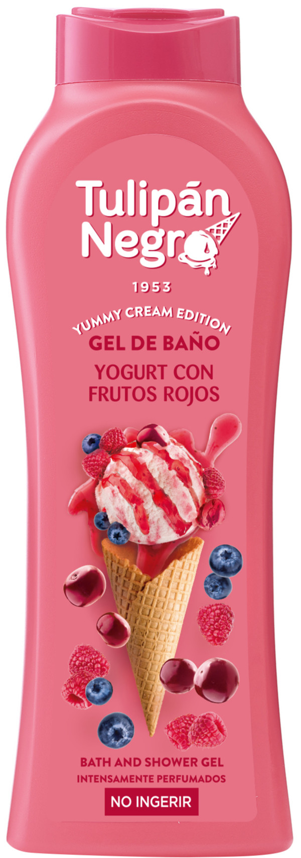 Гель для душу YUMMY CREAM Ягідний йогурт TULIPAN NEGRO, 650 мл