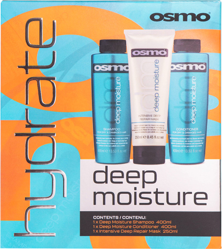 Набор для сухих волос Deep Moisture 2024 OSMO, (400мл/400мл/250мл) на beauty-prof.com Набор для сухих волос Deep Moisture 2024 OSMO, (400мл/400мл/250мл)