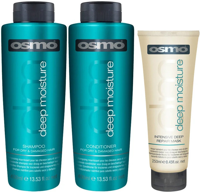 Набор для сухих волос Deep Moisture 2024 OSMO, (400мл/400мл/250мл) на beauty-prof.com Фото 2 Набор для сухих волос Deep Moisture 2024 OSMO, (400мл/400мл/250мл) Фото 2