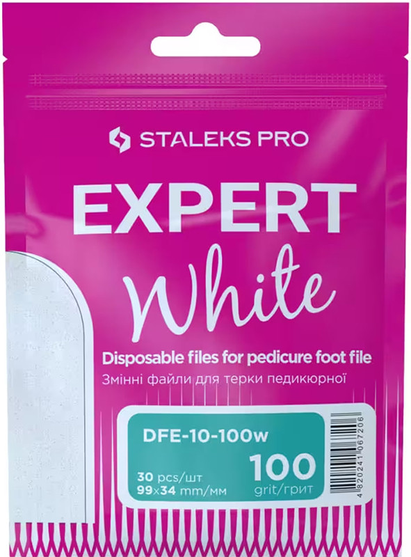Сменные файлы белые для терки педикюрной EXPERT 10 100 грит (30 шт) на beauty-prof.com Сменные файлы белые для терки педикюрной EXPERT 10 100 грит (30 шт)