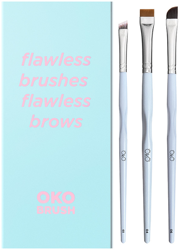 Набір пензликів OKO Flawless Brushes Flawless Brows на beauty-prof.com Набір пензликів OKO Flawless Brushes Flawless Brows