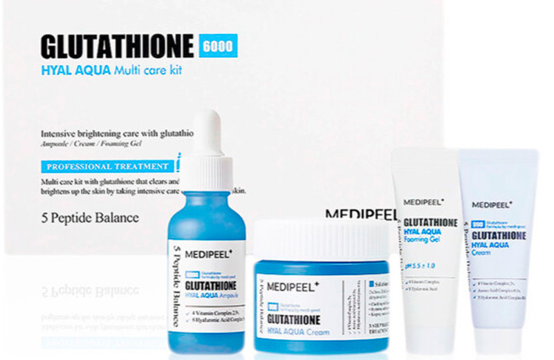 Набір мініатюр зволожувальних засобів з глутатіоном Medi-Peel Glutathione Hyal Aqua Trial Kit