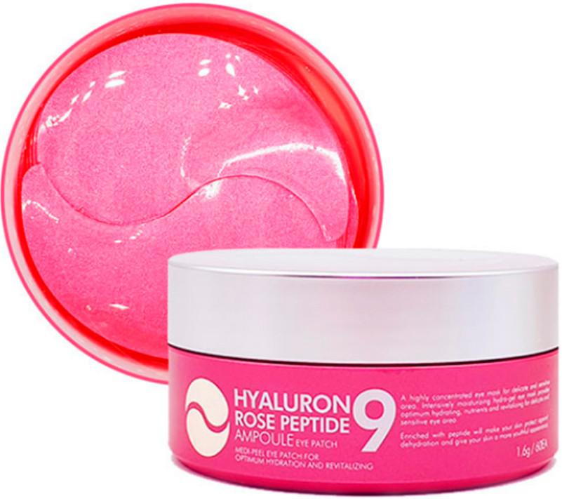 Патчі живильні з пептидами Medi-Peel Hyaluron Rose Peptide 9 Ampoule Eye Patch, 60 шт