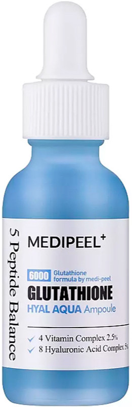 Сироватка зволожувальна з глутатіоном Medi-Peel Glutathione Hyal Aqua Ampoule, 30 мл 