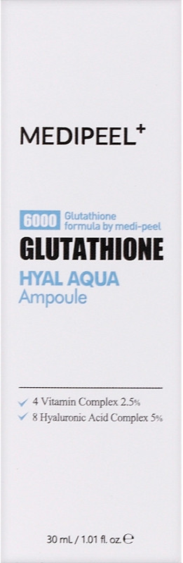 Сироватка зволожувальна з глутатіоном Medi-Peel Glutathione Hyal Aqua Ampoule, 30 мл  Фото 2 