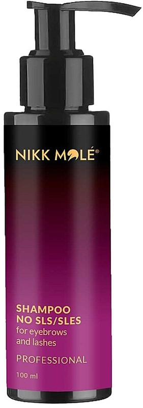 Шампунь для брів та вій "Shampoo No SLS" Nikk Mole, 100 мл