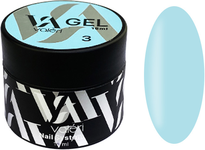 Гель для нігтів Builder Gel 03 Blue  Valeri, 15мл