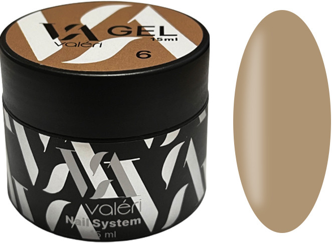 Гель для ногтей Builder Gel 06 CacaoValeri, 15мл