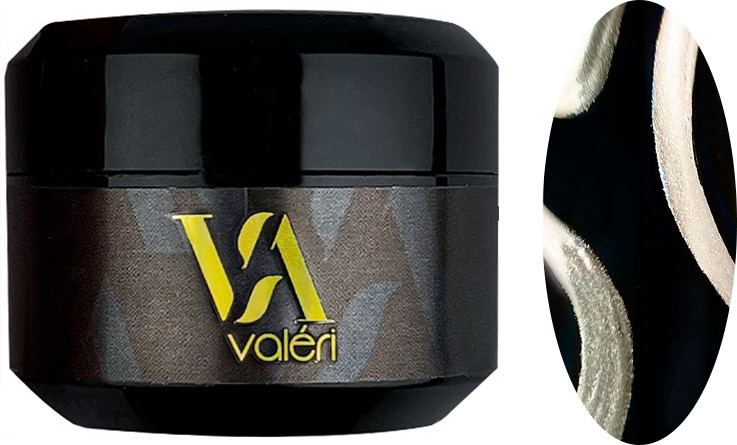Гель-фарба Gold Metal Gel Valeri, 5мл