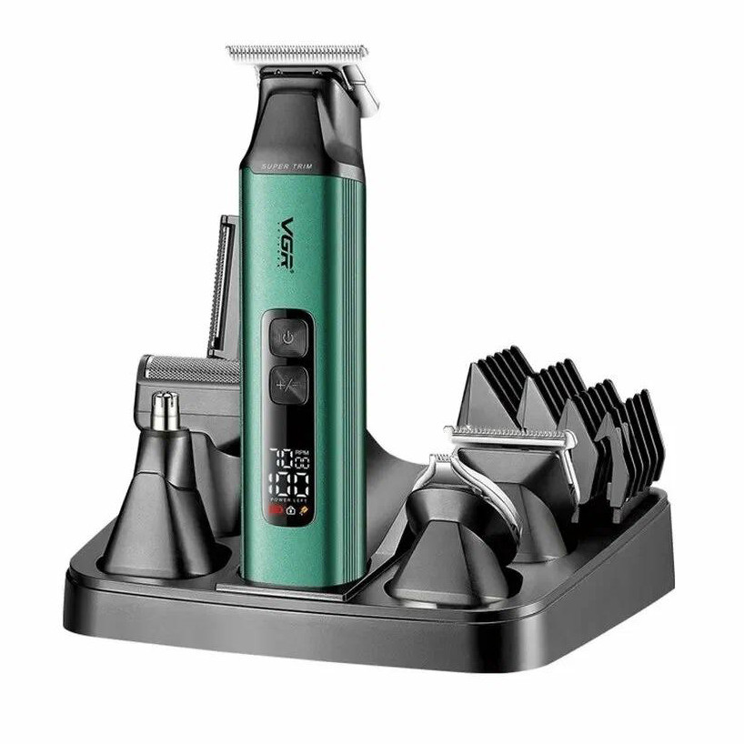 Набор для стрижки (14 насадок) 6 в 1 V-117 GREEN VGR  Фото 2 