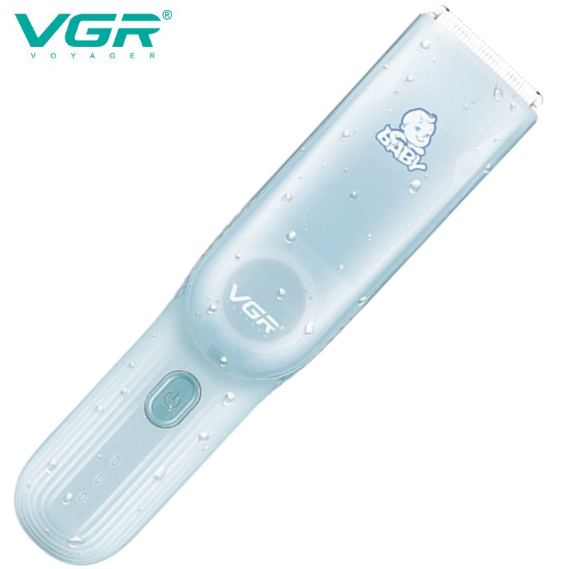 Дитяча машинка для стрижки з функцією збирання волосся V-155 BLUE IPX8 VGR