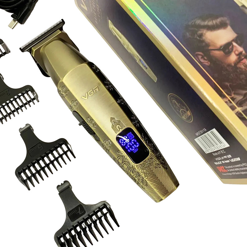 Тример для стрижки (4 насадки) V-265 VGR на beauty-prof.com Фото 2 Тример для стрижки (4 насадки) V-265 VGR Фото 2
