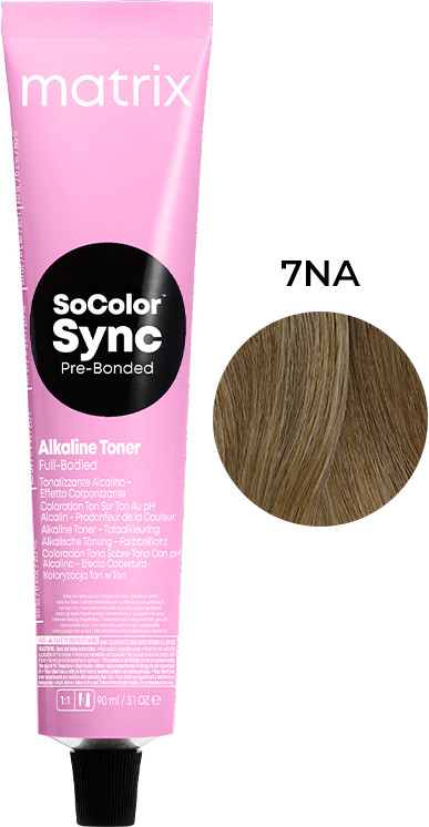 Фарба для волосся PRE Bonded Color Sync 7NA Matrix, 90 мл