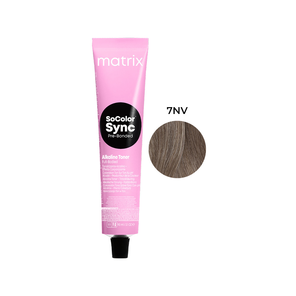 Фарба для волосся PRE Bonded Color Sync 7NV Matrix, 90 мл  Фото 3 
