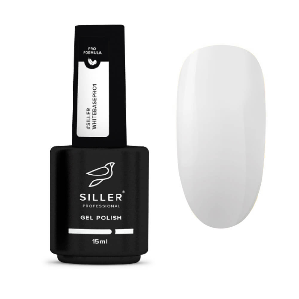 База для гель-лаку White Pro №1 Siller, 15 мл