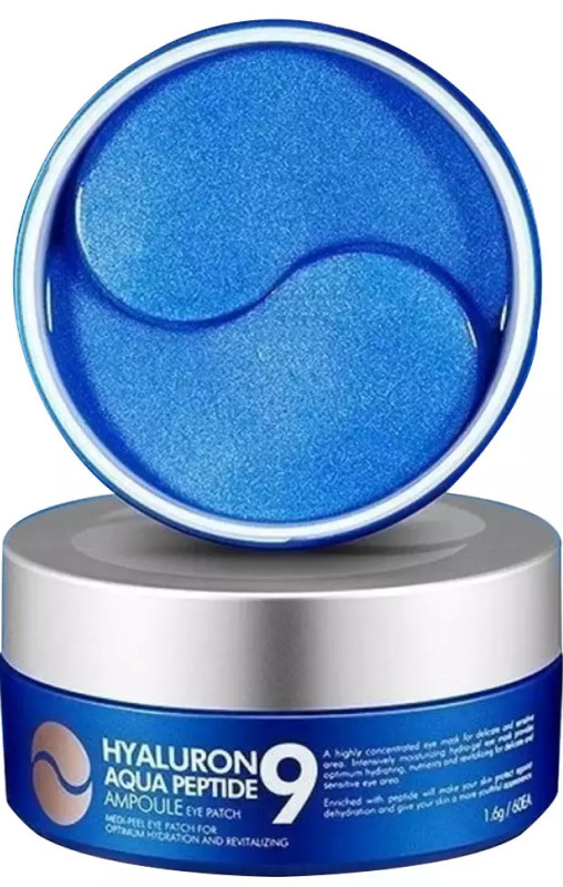 Патчі зволожувальні з пептидами Hyaluron Aqua Peptide 9 Ampoule Eye Patch Medi-Peel, 60 шт  Фото 2 