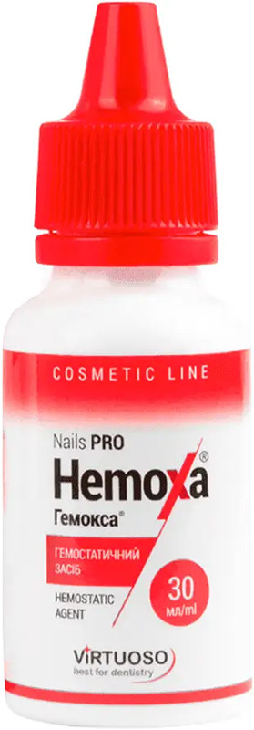 Кровоспинна рідина Hemoxa Nails Pro Сlear , 30 мл