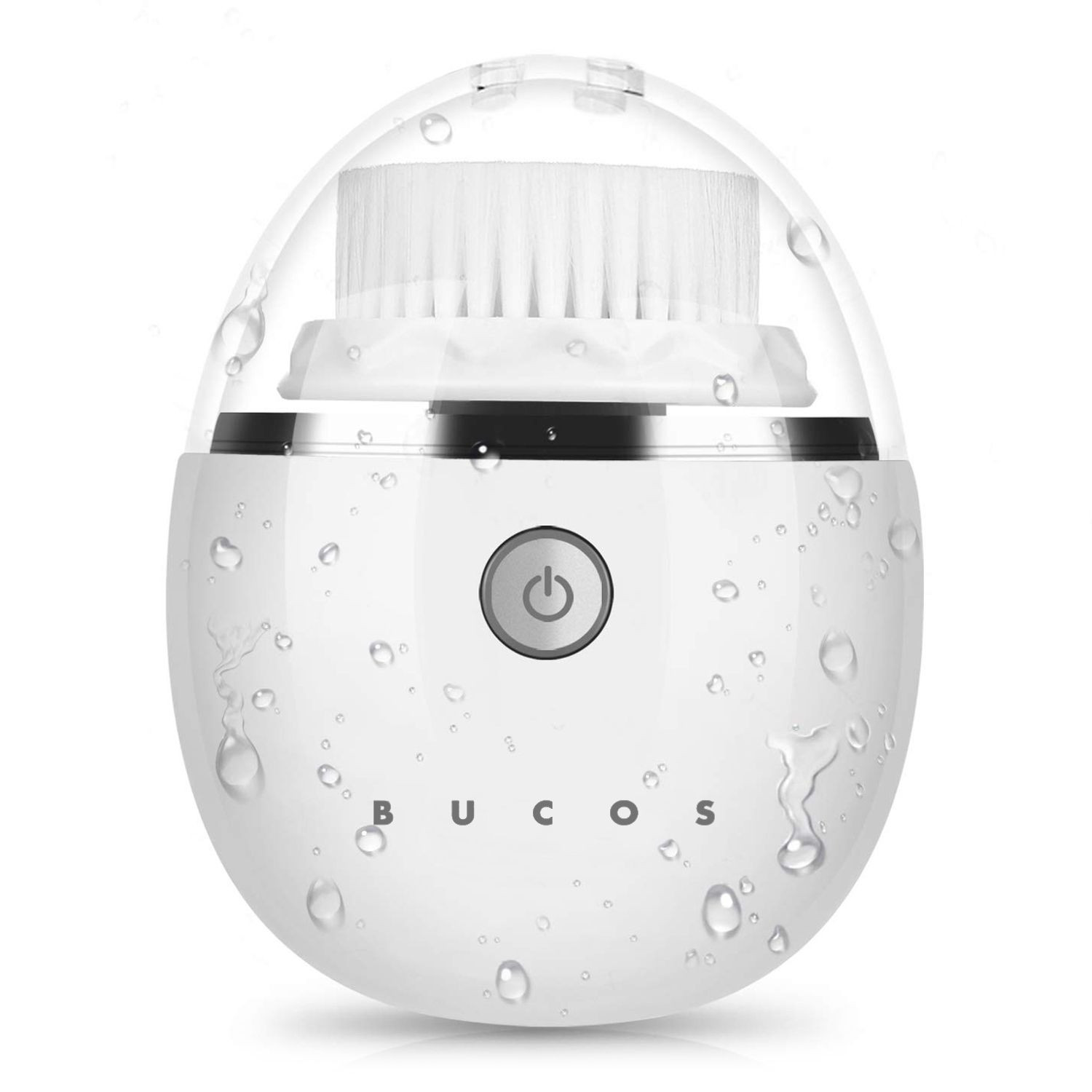 Очищаюча щітка для обличчя Facial Cleansing Brush B1 (Біла) Bucos 