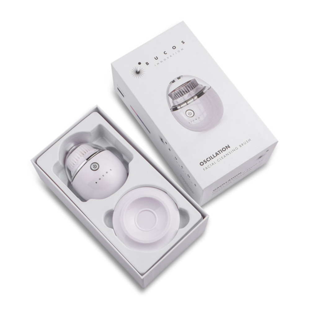 Очищаюча щітка для обличчя Facial Cleansing Brush B1 (Біла) Bucos  Фото 5 