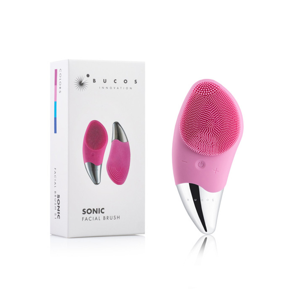 Очищаюча щітка для обличчя Sonic Facial Brush S1 (Пастельно-рожева) Bucos на beauty-prof.com Фото 2 Очищаюча щітка для обличчя Sonic Facial Brush S1 (Пастельно-рожева) Bucos Фото 2