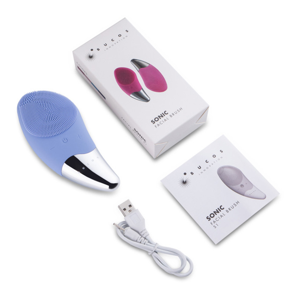 Очищаюча щітка для обличчя Sonic Facial Brush S1 (Волошкова) Bucos  Фото 5 