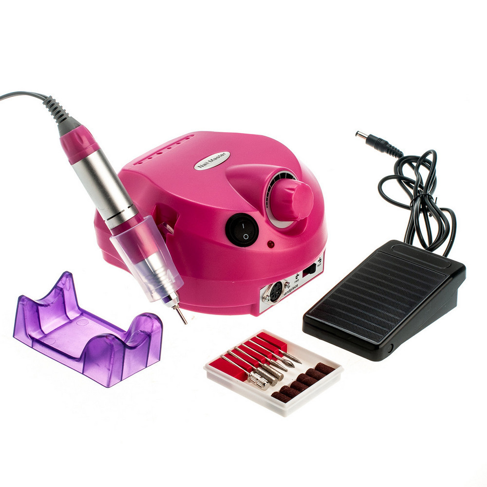 Фрезер для маникюра 202 ZS-601 Nail Drill, малиновый