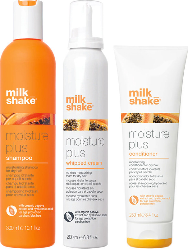 Подарунковий набір Moisture Plus для трьох засобів Milk Shake