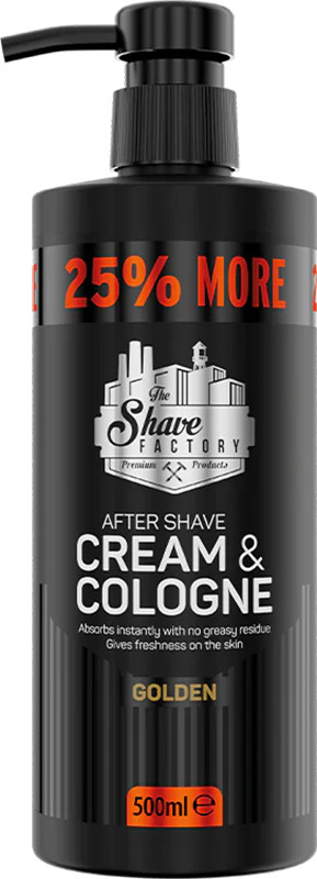 Крем - одеколон Golden 2in1 Cream & Cologne The Shave Factory, 500 мл