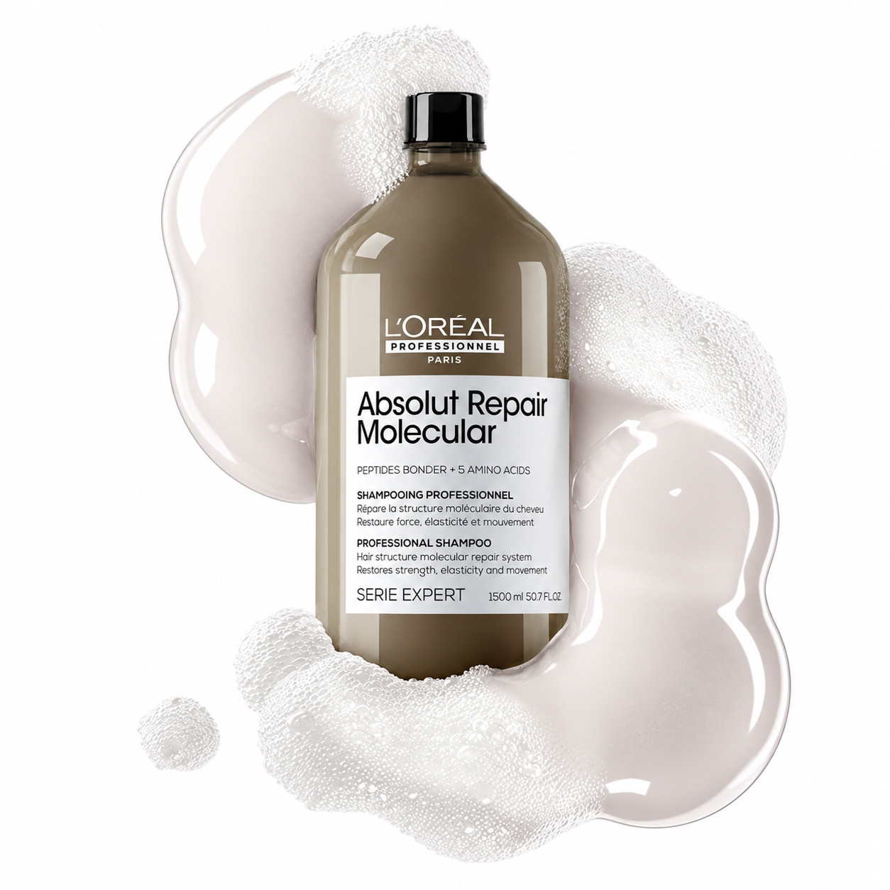 Шампунь для молекулярного відновлення структури пошкодженого волосся Absolut Repair Molecular L’Oreal Professionnel Paris, 1500 мл  Фото 2 