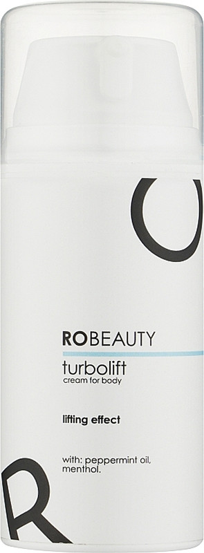 Ліфтінг-крем для тіла ментоловий охолоджуючий Turbolift RoBeauty, 100 мл