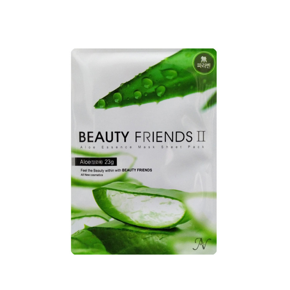 Маска тканинна для обличчя з алое вера Beauty Friends