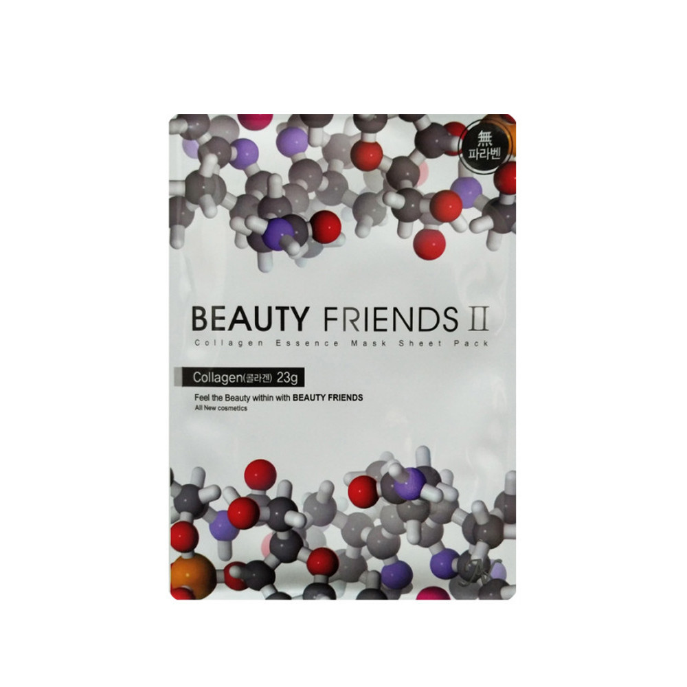 Маска тканинна для обличчя з колагеном Beauty Friends
