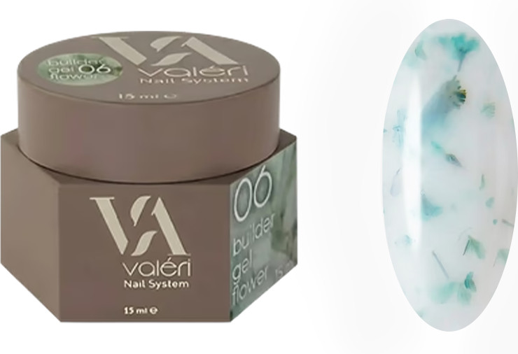 Гель для наращивания 06 Builder Gel Flower VALERI, 15 мл