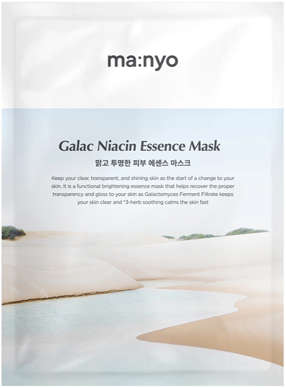 Маска тканинна для освітлення шкіри Manyo Galac Niacin 2.0 Essence Mask, 1 шт