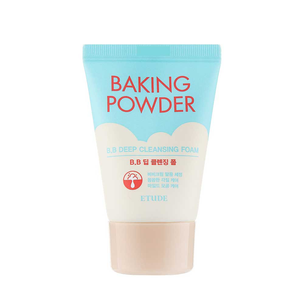 Пінка для глибокого очищення і зняття макіяжу Baking Powder BB Cleansing Foam Etude House, 30 мл на beauty-prof.com Пінка для глибокого очищення і зняття макіяжу Baking Powder BB Cleansing Foam Etude House, 30 мл