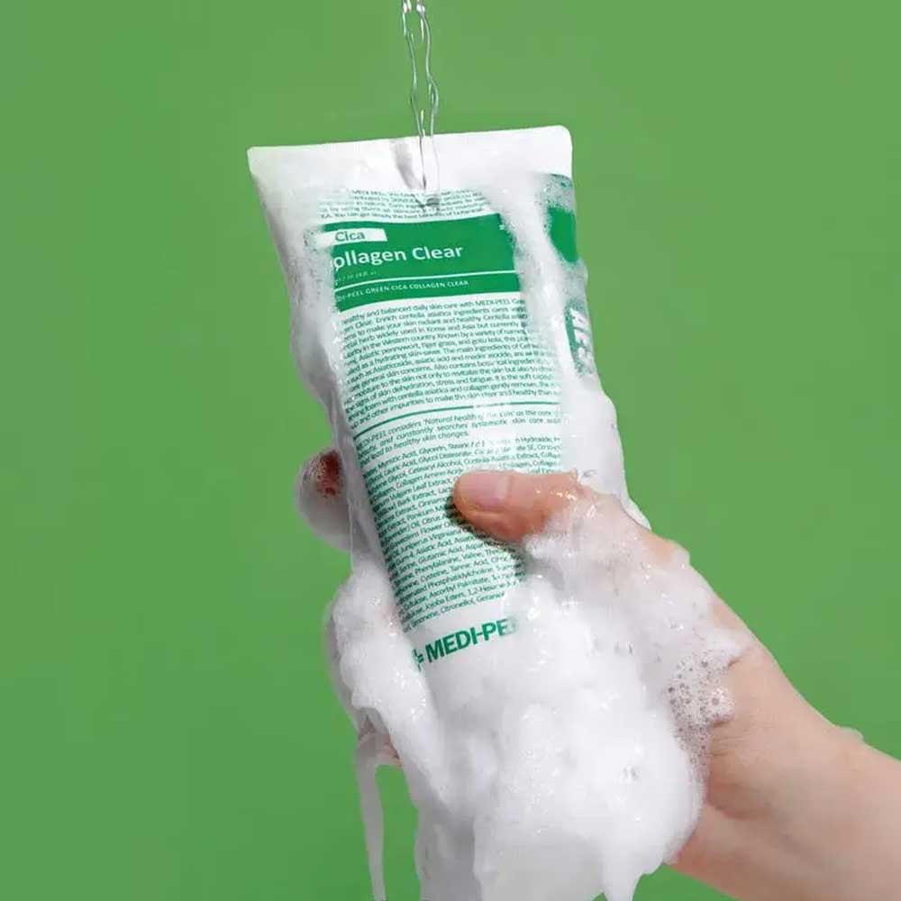 Очищающая пенка для чувствительной кожи Green Circa Collagen Clear Medi Peel, 28 мл  Фото 3 