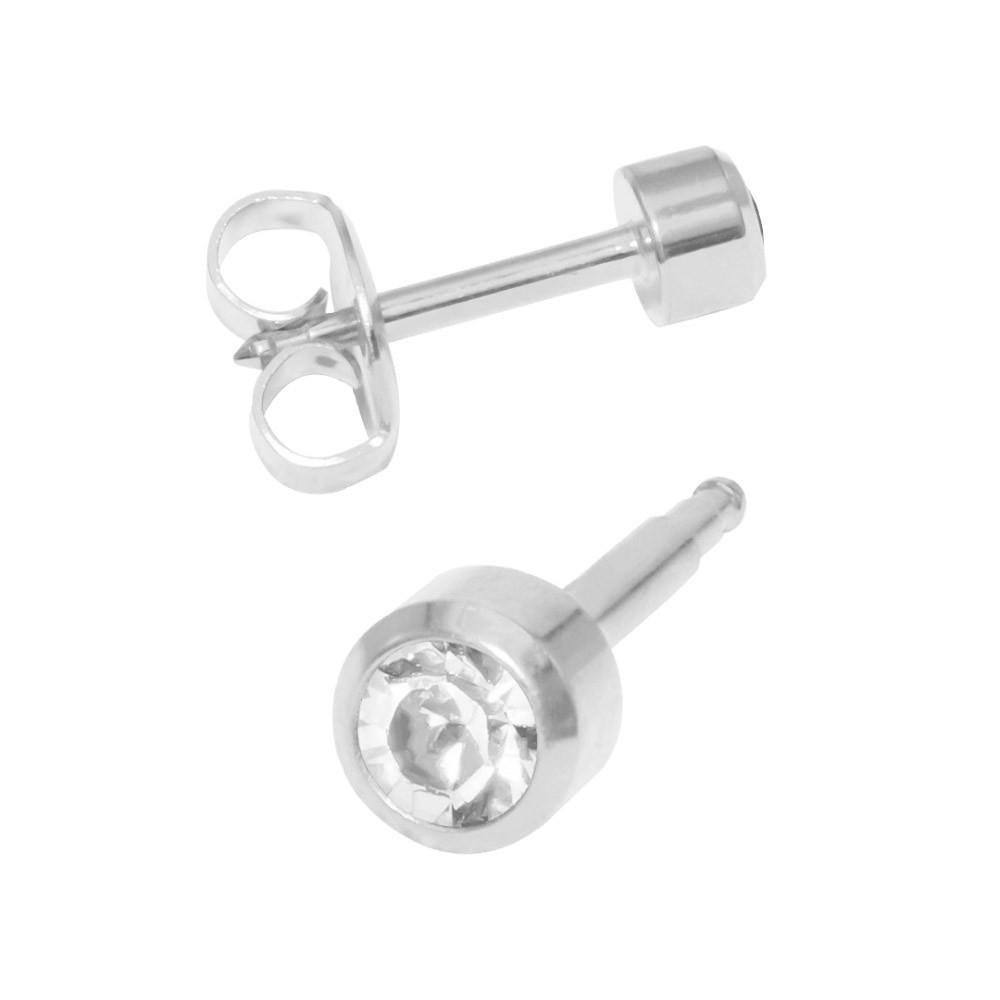 Сережки для вух міні квітень завальцювання срібло M 204 W Studex, 2 мм на beauty-prof.com Фото 2 Сережки для вух міні квітень завальцювання срібло M 204 W Studex, 2 мм Фото 2