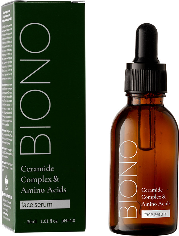 Сыворотка осветляющая для лица "Ceramide Complex & Amino Acids" Biono, 30 мл на beauty-prof.com Фото 2 Сыворотка осветляющая для лица "Ceramide Complex & Amino Acids" Biono, 30 мл Фото 2