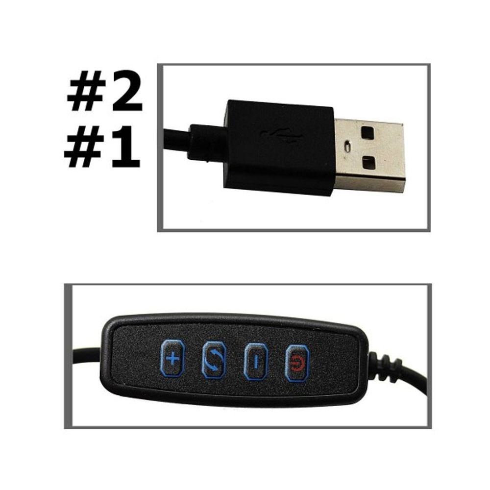 Кільцева лампа міні на тринозі з USB LM-06  Фото 2 