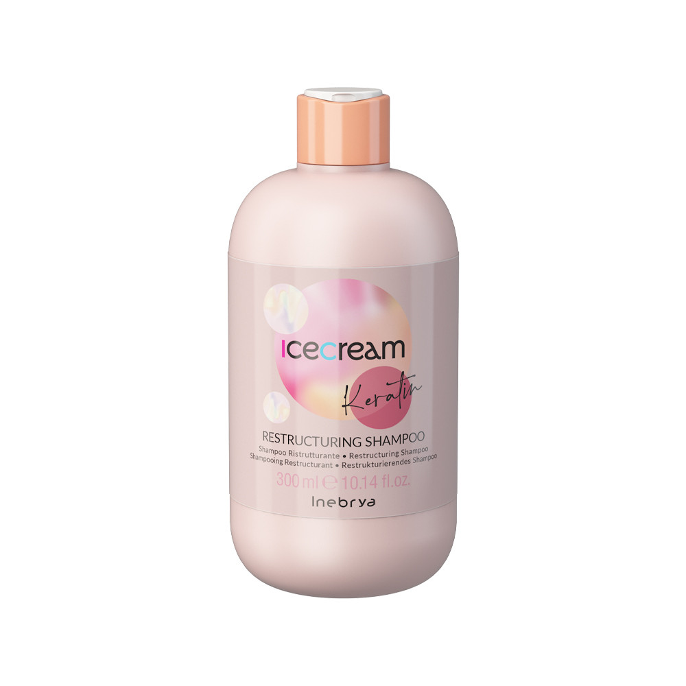 Шампунь відновлювальний з кератином Keratin Restructuring Shampoo Inebrya, 300 мл