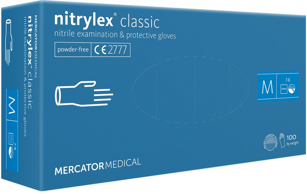 Перчатки нитриловые неопудренные фиолетовые М Nitrylex Classic, 100 шт на beauty-prof.com Фото 2 Перчатки нитриловые неопудренные фиолетовые М Nitrylex Classic, 100 шт Фото 2