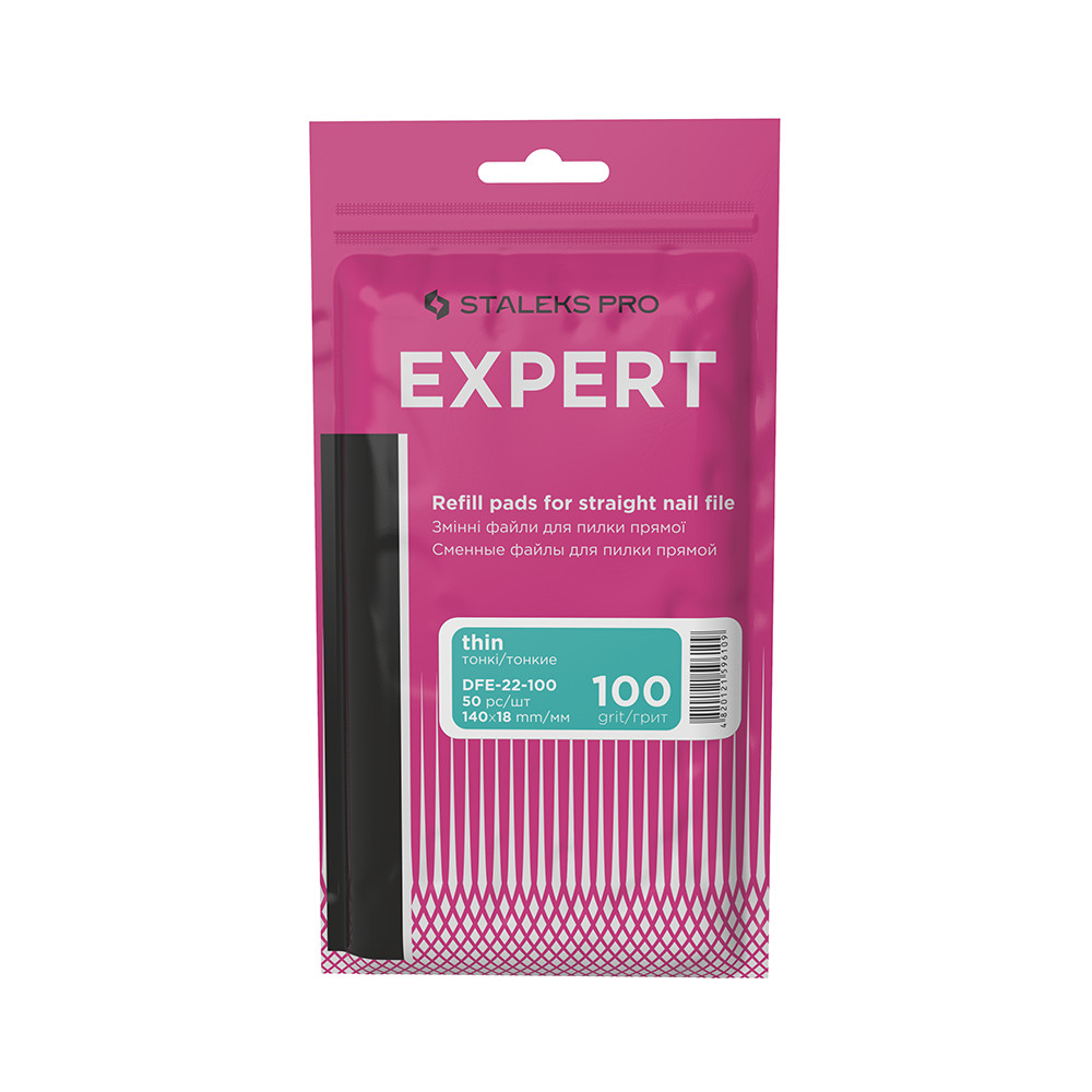 Сменные файлы-чехлы для пилки прямой Expert 22 100 грит, 50 шт на beauty-prof.com Сменные файлы-чехлы для пилки прямой Expert 22 100 грит, 50 шт