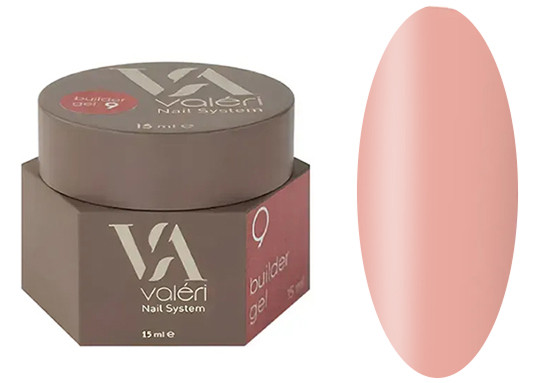 Гель для наращивания 09 Builder Gel VALERI, 15 мл