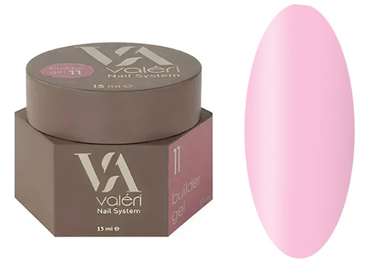 Гель для наращивания 11 Builder Gel VALERI, 15 мл